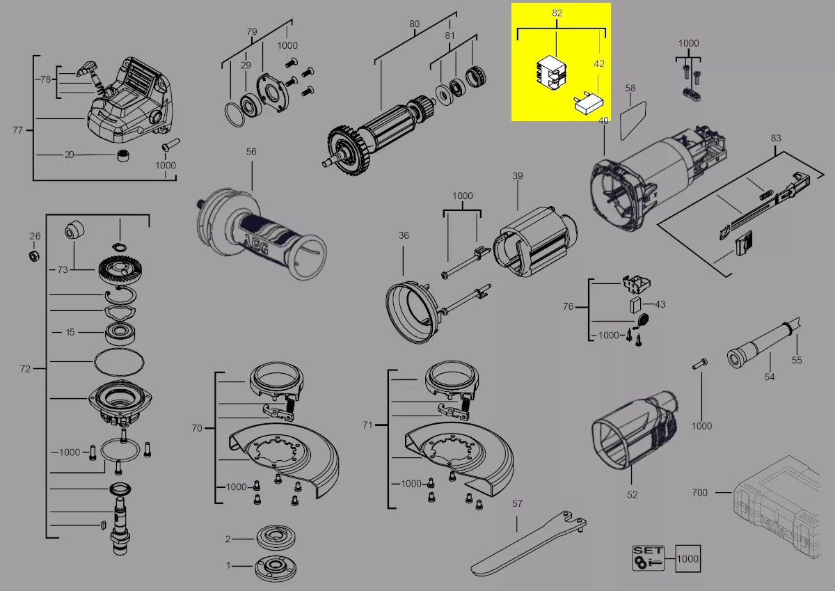 Interrupteur réf. 4931453713 AEG